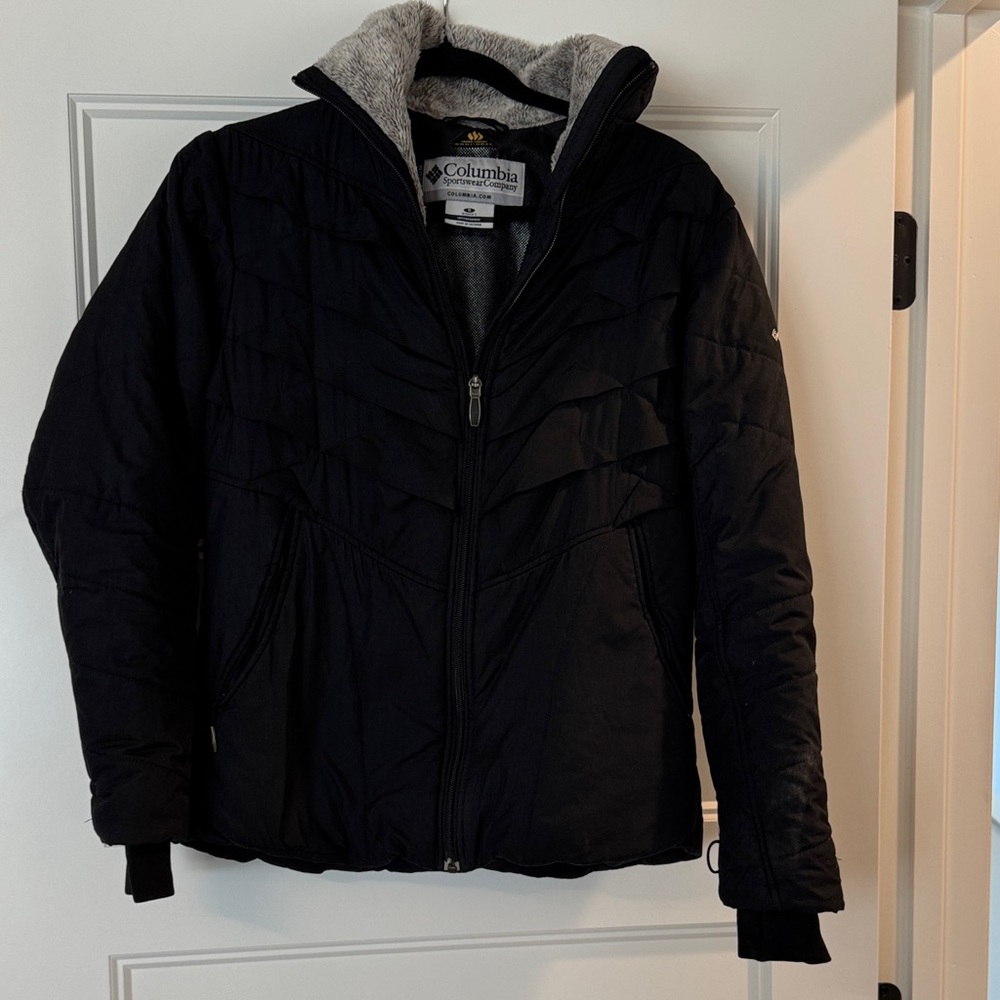 Columbia Black Titanium Jacket with Soft Gray Interior